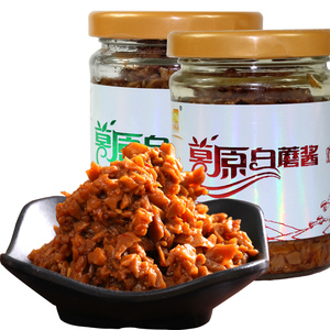 坝上草原白蘑酱蘑菇酱香菇酱赤峰特产白蘑酱拌饭酱调味酱180g8瓶