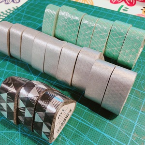 三折清仓 mt德国展 三角形和纸胶带 绿黑银 全新整卷 满68包邮
