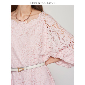 kisskisslove品牌正品白色真皮细腰带女士窄腰带