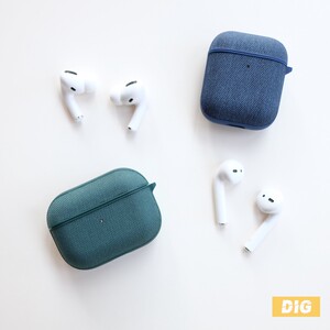 小彩布 AirPods/AirPods Pro硬质保护壳 帆布+TPU+硬塑料混搭设计