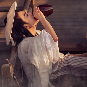 魏晋风汉服男女广袖古风飘逸仙气公子古装侠客书生春夏中国风套装