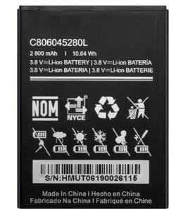 适用于 BLU C806045280L手机电池 2800mAh 10.64Wh 3.8V 充电电板