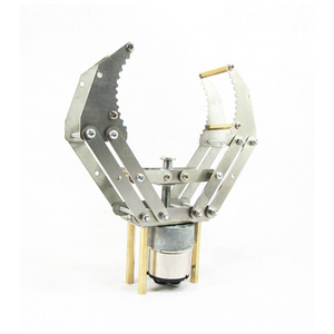 含电机机器人手爪配件 机械手臂夹持器 Arduino 机械爪夹 定制