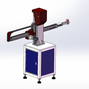 锻压液压冲床三轴摆臂机械手3d全套图纸油压机压铸机取料机械手
