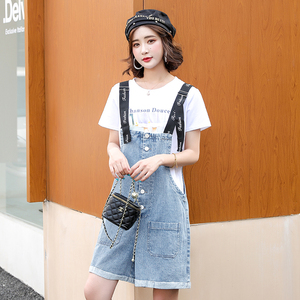 牛仔背带裤麦寻美丽衣橱爱衣服她之蝶正品女装2021新款官方官网夏