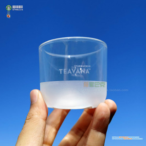 泰国 星巴克 Teavana茶瓦纳 双层透明迷你玻璃杯茶杯咖啡杯3.5oz