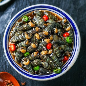 华和堂烧酒螺爆炒海螺丝酱爆海瓜子即食小海鲜下酒小吃