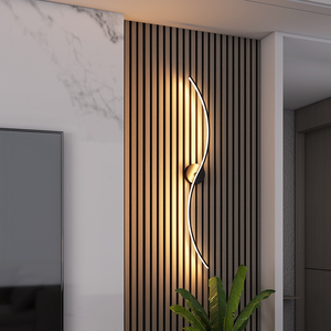 新款免布线格栅壁灯客厅电视背景墙装饰主卧室床头楼梯充电墙面灯