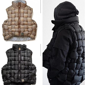 kapital 马甲男手工编织复古民族风腰果花坎肩背心平田和宏羽绒服