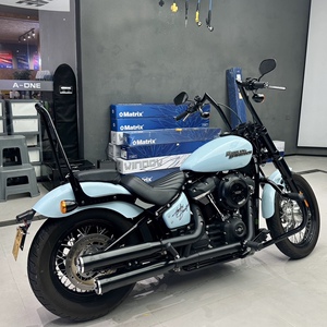 哈雷街霸x48路威883硬汉改装10/12寸羊角把肥仔突破者14/16寸高把