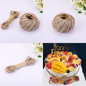 天然麻线麻绳 蛋糕包装 鲜花包装 手工绳子优质吊牌捆绑绳50厘米