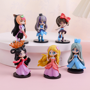 叶罗丽生日蛋糕装饰摆件烘焙摆件2022新款玩具小公主8件套茉莉