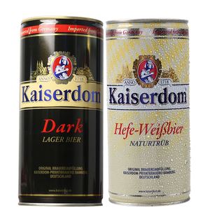 1lx12整箱德国进口原装精酿kaiserdom凯撒顿姆白黑啤酒