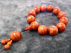 火琉璃手串佛珠20mm,108颗满花红料 大叶鼠李 老鸹眼 女儿茶