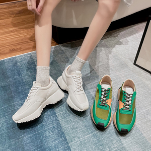 华夫小蛮腰女鞋阿甘鞋2022年新款炸街老爹鞋ins女港风爆款欧货潮