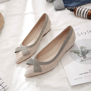 女士内增高方口鞋