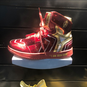 新款网红百搭韩版休闲漫威aj1钢铁侠联名鞋复联运动鞋高帮男鞋潮