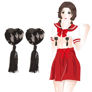 乳贴性感情趣内衣女隐形文胸流苏亮片乳头奶罩真人诱惑血滴子饰品