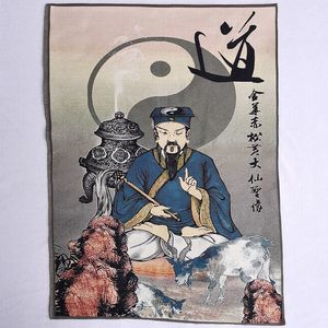 道教佛像 织锦刺绣画 唐卡布画丝织刺绣 客厅祠堂供奉 黄大仙画像