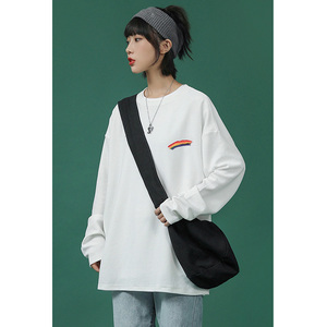 长袖t恤女港味ins潮流休闲宽松cec嘻哈薄款春秋网红bf打底衫上衣