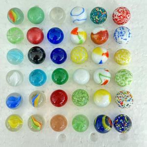 彩色玻璃珠16mm弹珠弹珠跳棋子工艺装饰七彩珠弹珠幼儿园儿童玩具