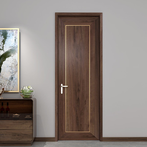 佐必林实木门室内门黑胡桃木门卧室门全屋定制免漆门简约现代