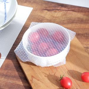 透明食品级硅胶保鲜盖正方形防滑耐热保鲜膜 微波炉冰箱透明碗盖