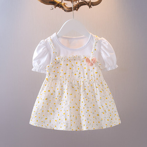 女童连衣裙夏装公主裙0-1-2-3岁婴儿夏天衣服洋气4女宝宝裙子夏季