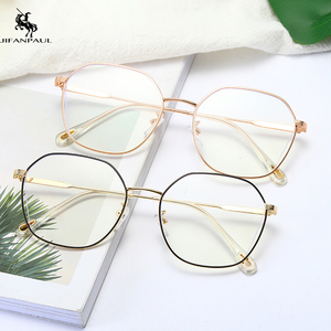 多边平光眼镜个性