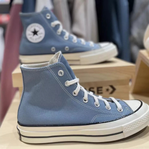converse匡威1970s新款雾霾蓝色蓝灰色男女高帮休闲帆布鞋172682c