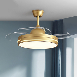 隐形餐厅风扇灯吊扇灯客厅家用一体电扇吊灯轻奢卧室现代简约灯具