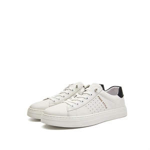 头层牛皮299广州飞驼专柜品牌女鞋小白鞋12126