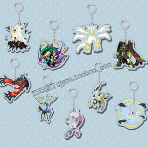 神奇宝贝裂空座mega精灵宝可梦阿尔宙斯亚克力钥匙圈钥匙扣可定制