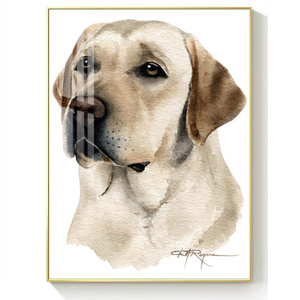 拉布拉多装饰画宠物店墙画北欧卧室房间装饰画可爱狗狗儿童房壁画