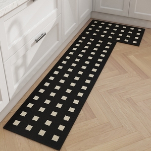 厨房专用地垫2024新款防水防油脚垫入户室内高档门垫免洗可擦地毯