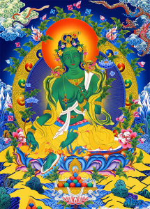 绿度母佛像画像