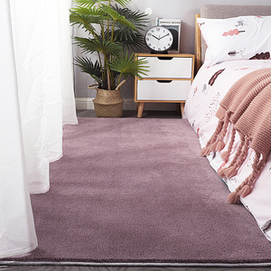 超柔仿羊绒地毯卧室床边防滑卫生间吸水浴室入户进门口蹭脚地垫子