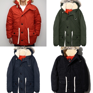 nigel cabourn everest parka男款狼毛领连帽羽绒服au-aw22-ow-1
