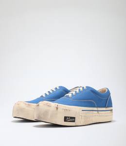 visvim男经典款做旧厚底低帮帆布休闲板鞋logan deck ii g.patten