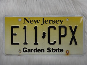 美国外国汽车牌照新泽西州new jersey道具幸运号装饰牧马人e11cpx