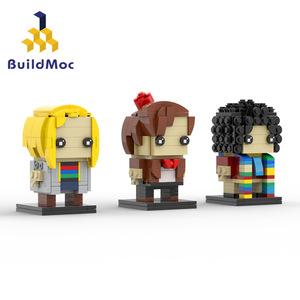 BuildMOC拼装积木玩具影视时间领主神秘博士方头人仔玩偶组装模型
