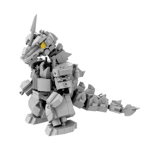 【高砖零件】电影机械哥斯拉机器恐龙机甲怪兽模型拼装积木玩具