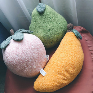 床上靠枕牛油果抱枕可爱枕头毛绒娃娃车载车内靠背睡觉搞怪卡通女