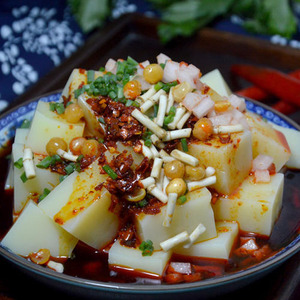 贵州特产米豆腐专用粉四川凉虾粉凉糕小吃凉粉250g*3袋米豆腐粑粑