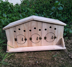 实木质室外鸽子窝超大鸽巢箱鹦鹉繁殖孵化箱配对木屋可定制