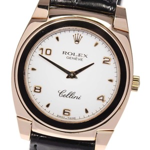 日本直邮二手正品rolex劳力士cellini切利尼18k玫瑰金机械男女表
