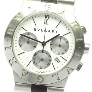 日本直邮二手中古正品bvlgari宝格丽diagono计时石英男表ch35s