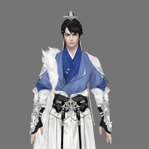 仿天涯明月刀cos角色太白bjd游戏古装束发发冠五金铸铜合金仿玉