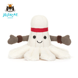 英国Jellycat2024新春趣味运动羽毛球毛绒玩具送礼娃娃公仔