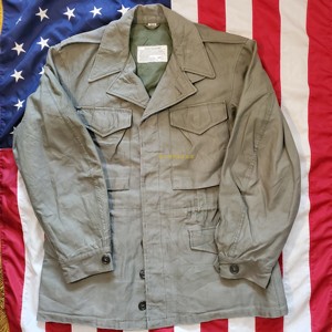 二战美军军版原品陆军军官士兵od绿色咔叽布m1943野战夹克风衣1